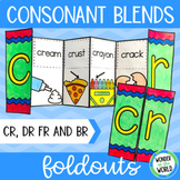 Consonant blends foldable matching activity cr dr br and f