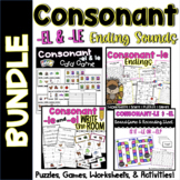 Consonant le Endings and el Endings Bundle