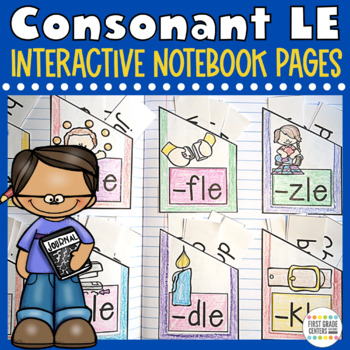 Preview of Consonant le Interactive Notebook | Final Stable Syllable Worksheets