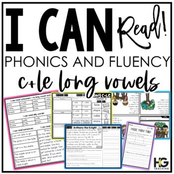 Preview of Consonant le Long Vowels Phonics, Fluency, Reading Comprehension | I Can Read!