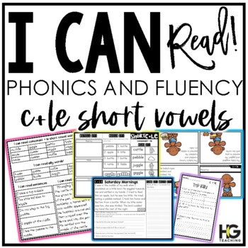 Preview of Consonant le Short Vowels Phonics, Fluency, Reading Comprehension | I Can Read!