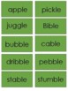 Consonant le Syllables (Level 6 Teaching Packet) by Blue Cottage Reading