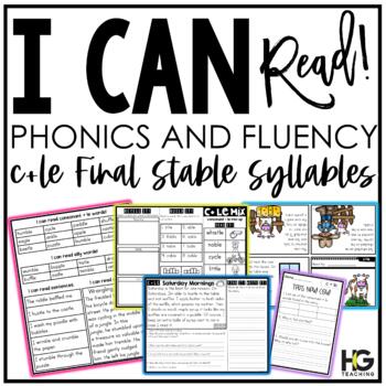 Preview of Consonant le Syllables Phonics, Fluency, Reading Comprehension | I Can Read!