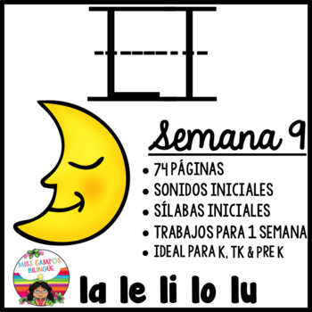 Preview of Letra L Silabas la, le, li, lo, lu