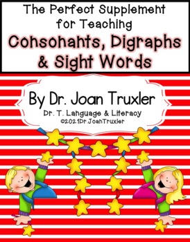 Preview of Consonants, Digraphs and Sight Words (PreK, Kdg) Distance Learning, Phonics