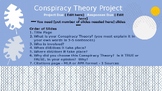 Conspiracy Theory Project