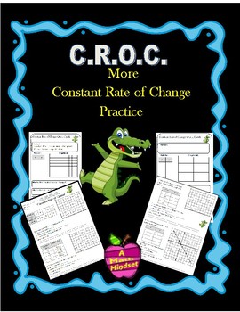 Preview of 7.4a Constant Rate of Change Practice
