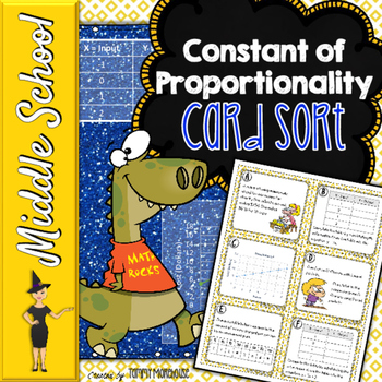 Preview of Constant of Proportionality - Card Sort