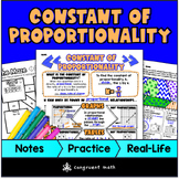 Constant of Proportionality Guided Notes & Doodles | Propo
