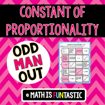 Preview of Constant of Proportionality - Odd Man Out