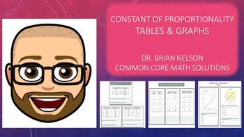 Preview of Constant of Proportionality - Tables & Graphs