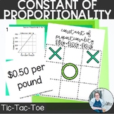 Constant of Proportionality Tic Tac Toe TEKS 7.4d Math Act