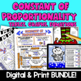 Constant of Proportionality Topic BUNDLE | Guided Notes | 
