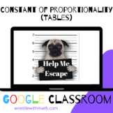 Constant of Proportionality of Tables – Bad Dog Breakout f