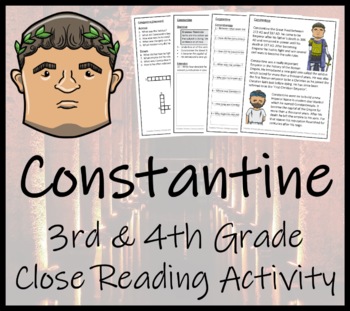 Preview of Constantine Close Reading Comprehension Activity | 3rd Grade & 4th Grade