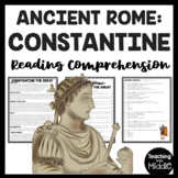 Constantine the Great Reading Comprehension Ancient Rome C