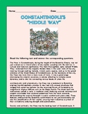 Constantinople's Middle Way Reading Comprehension and News