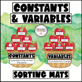 Constants & Variables - REAL LIFE CONSTANTS & VARIABLES - 