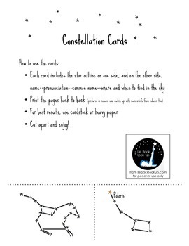 Preview of Constellation Cards