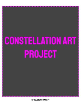 Preview of Constellation Project - Art, Math, ELA, Science