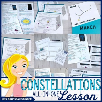 Preview of Constellations ALL-IN-ONE Lesson | PowerPoint, Notes, Room Transformation & More