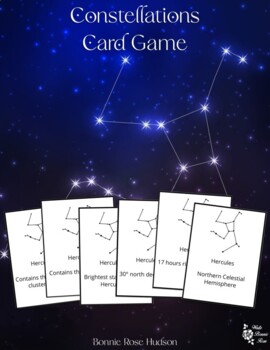 CARDDIA The 88 Astronomical Constellations STEM Flash Cards 