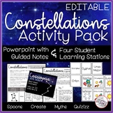 Constellations PPT with Notes and Stations - Editable