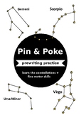 Constellations Pin Poking - fine motor skills