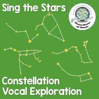 Preview of Constellations Star Themed Vocal Play Explorations for Music Class
