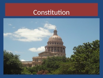 Preview of All About The Constitution PowerPoint Presentation