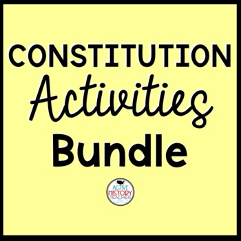Preview of Constitution Activities BUNDLE Hands-On Interactive Bill of Rights Worksheets