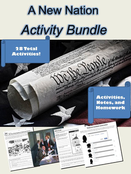 Preview of A New Nation Activity Bundle: 28 Total Lessons!