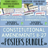 Constitution Amendments 11-27 Posters BUNDLE