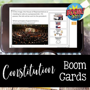 Preview of Constitution BOOM CARDS Bundle
