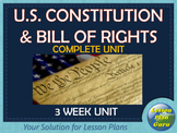 Constitution & Bill of Rights Lesson Plan Unit for 5th-7th