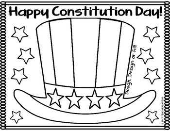 constitution day coloring page