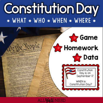 Preview of Constitution Day: A Wh- Questions Game