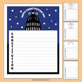 Constitution Day Acrostic Poem Writing Activities U.S. Wor