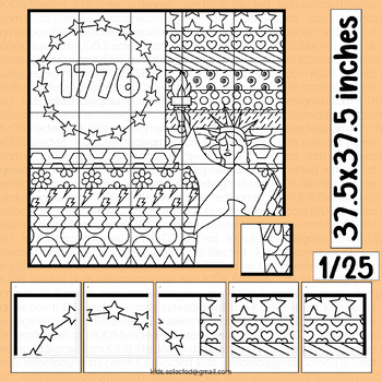 Preview of Constitution Day Activities Bulletin Board Coloring Page Math Craft Poster Art