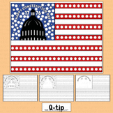 Constitution Day Activities Qtip Painting U.S. American Fl