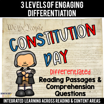 Preview of Constitution Day Differentiated Reading Passages & Questions