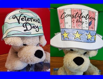 Preview of CONSTITUTION DAY AND VETERANS DAY HATS
