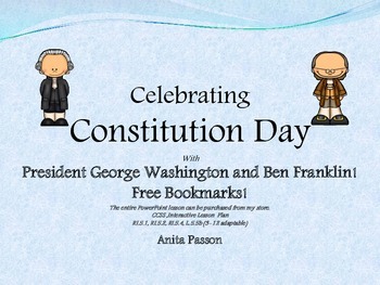 Preview of Constitution Day Lesson with George and Ben - Free Bookmarks!