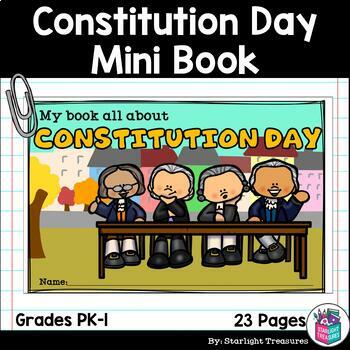 Preview of Constitution Day Mini Book for Early Readers