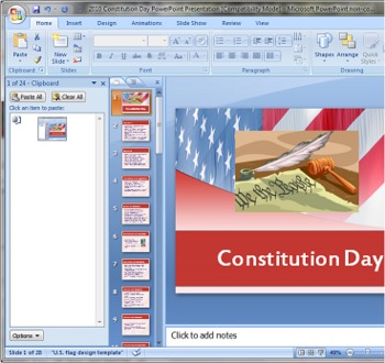 Preview of Constitution Day Powerpoint