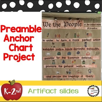 Preview of Constitution Day Activities -  Interactive Anchor Chart Preamble 1st & 2nd