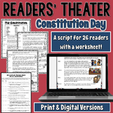 Constitution Day Readers' Theater Script in Print and Digital with Easel