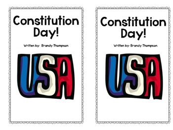 Preview of Constitution Day Rhyming Booklet