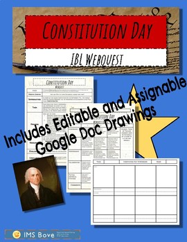 Preview of Constitution Day Webquest: Google Classroom Friendly