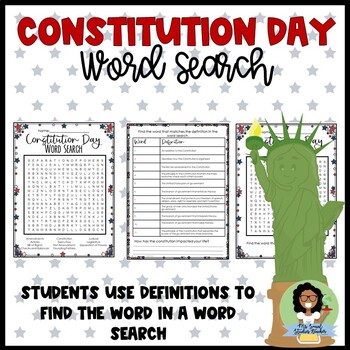 Preview of Constitution Day Word Search